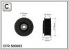 CAFFARO 500003 Deflection/Guide Pulley, v-ribbed belt